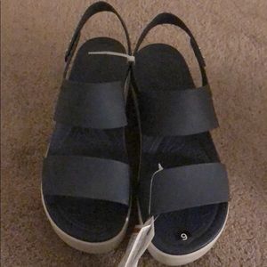 Brand new super cute wedge croc Sandals